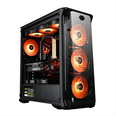 Gaming PC core A8 7680 CPU With 16G RAM 500 G SSD  ATX/ITX/M-ATX full view side panel Temper Glass Front Gaming pc game