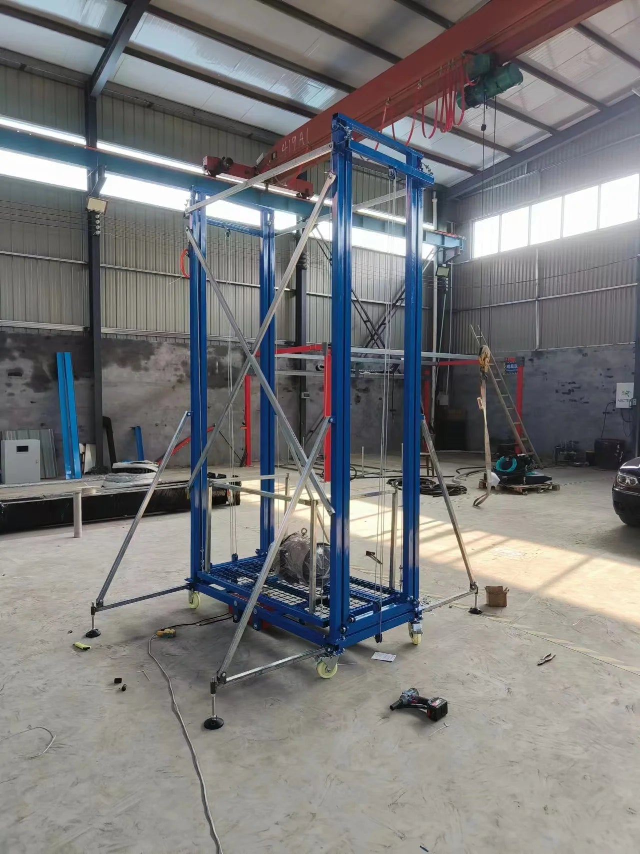 Electric scaffold lift mobile platform indoor and outdoor decoration new foldable remote control automatic hoist