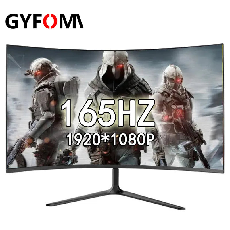 Gamer Monitors 24 inch 1920* 1080p LCD Curved Monitor 165hz