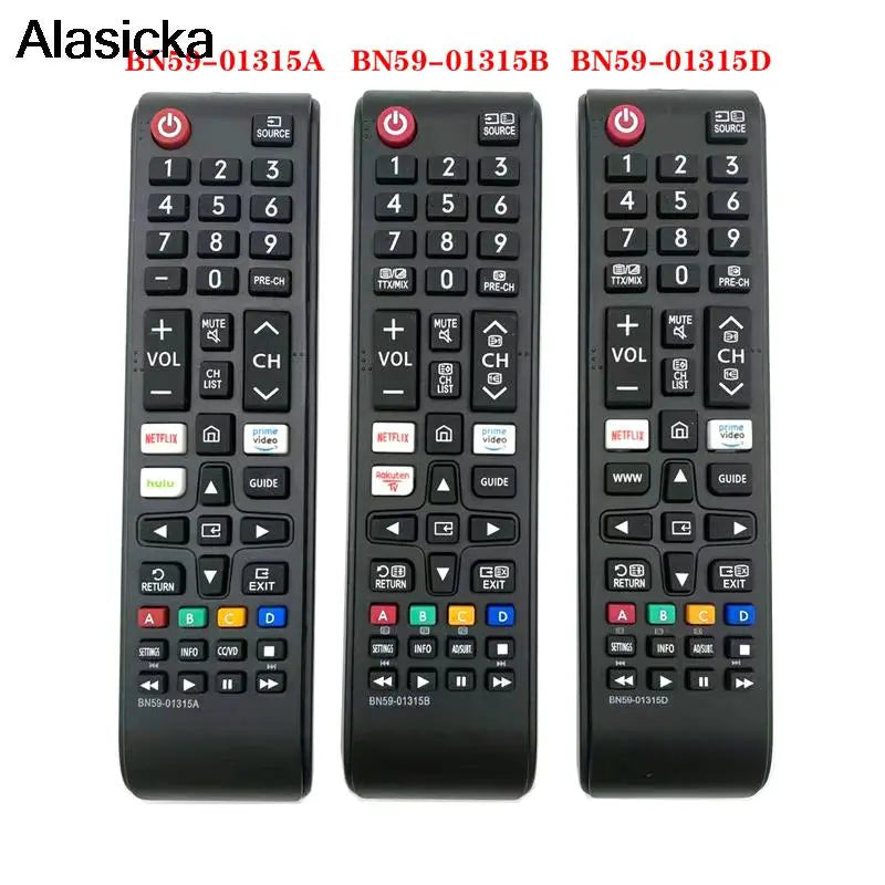 Universa BN59-01315A BN59-01315D BN59-01315B TV Remote Control with NETFLIX PRIME VIDEO Rakuten TV Button for SAMSUNG Smart TV