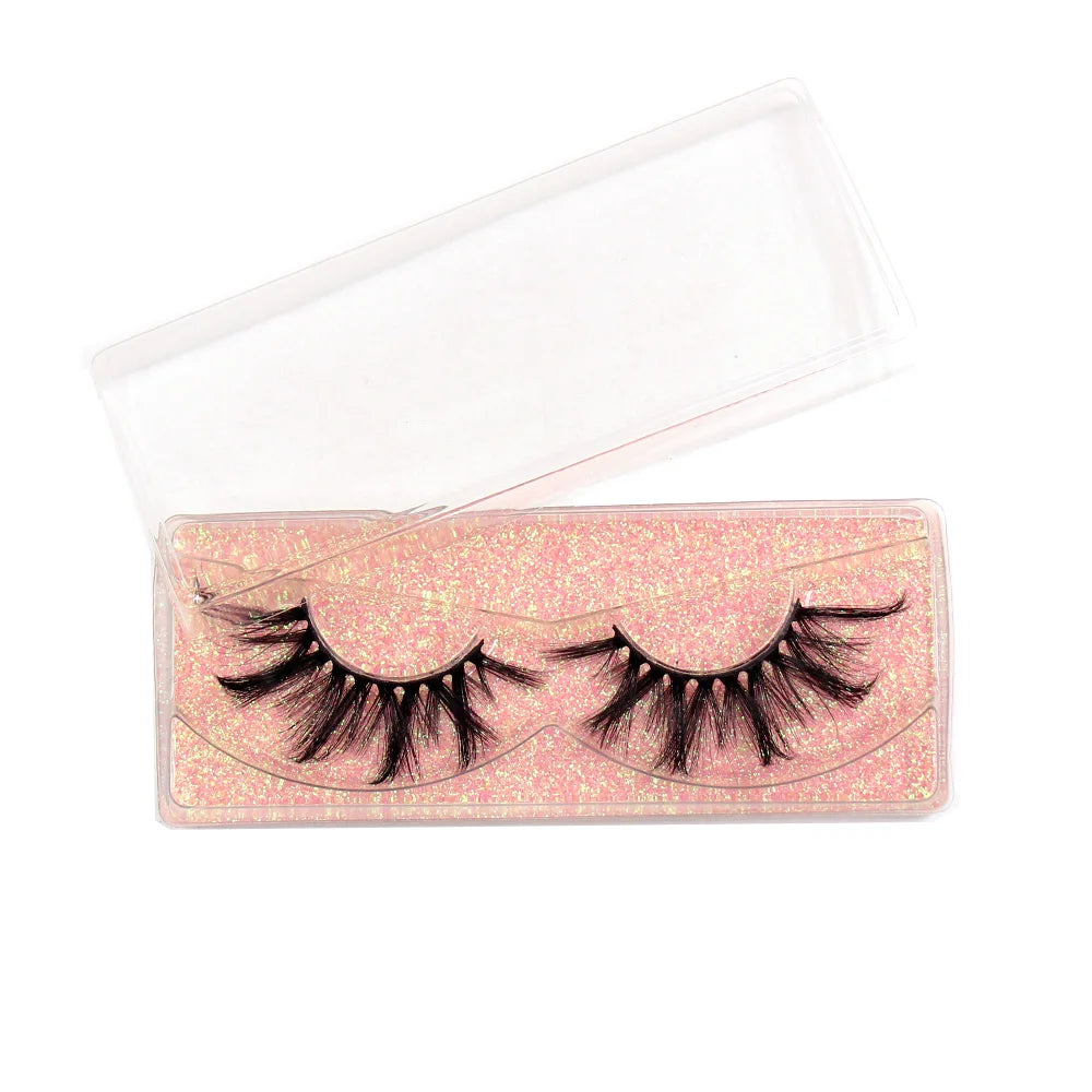 Wholesale Lashes 10/100 pairs/pack 3D Faux Cils Lashes Full Strip Lashes Soft Mink False Eyelashes Custom Box Makeup Eyelashes