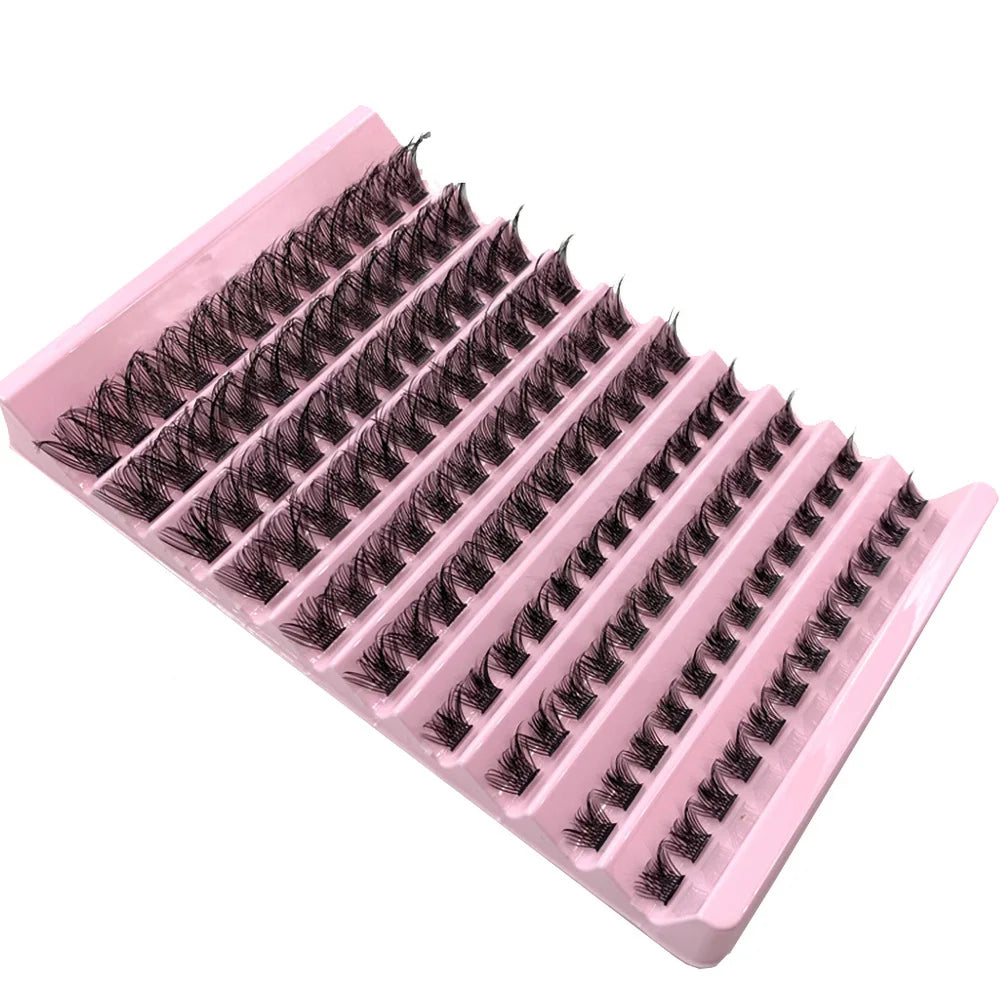 Lash Clusters D Curl Individual Lashes 8-16mm Eyelash Clusters 120pcs Natural Fluffy Cluster Lash Extensions Wisp Eyelash