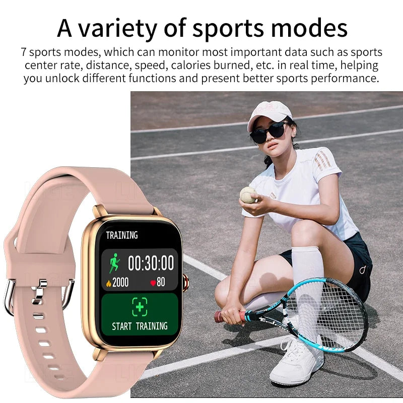 Smart Watch Custom Dial Smartwatch For Android IOS Waterproof Bluetooth Music Watches Full Touch Bracelet Clock