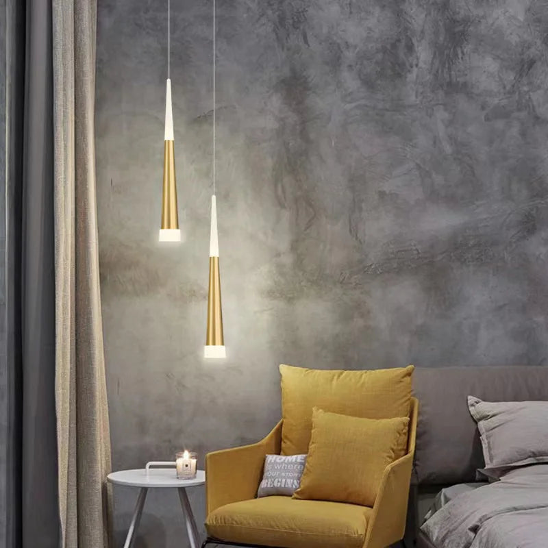 Dimmable Led Chandelier Long Tube Lamp