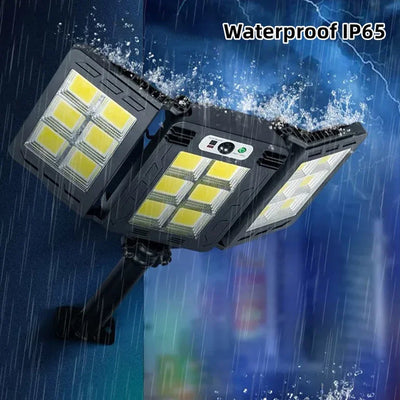 LED Super Bright Outdoor Solar Street Lamp Motion Sensor Waterproof Solar Power Lights Yard Country House Garden Wall Light