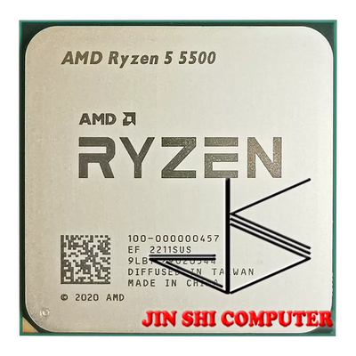 AMD Ryzen 5 5500 R5 5500 3.6 GHz 6-Core 12-Thread CPU Processor 7NM L3=16M 100-000000457 Socket AM4 No Fan