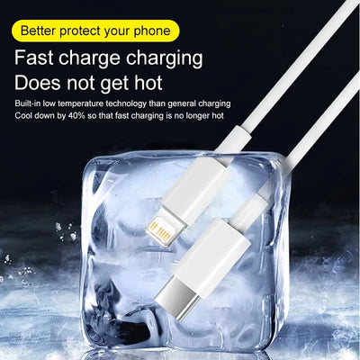 5-1pcs 30W Fast Charging Cable For Apple iPhone 13 12 11 14 Pro Max Mini USB C Cable For X XR XS MAX 7 8 14 Plus 6 Accessories