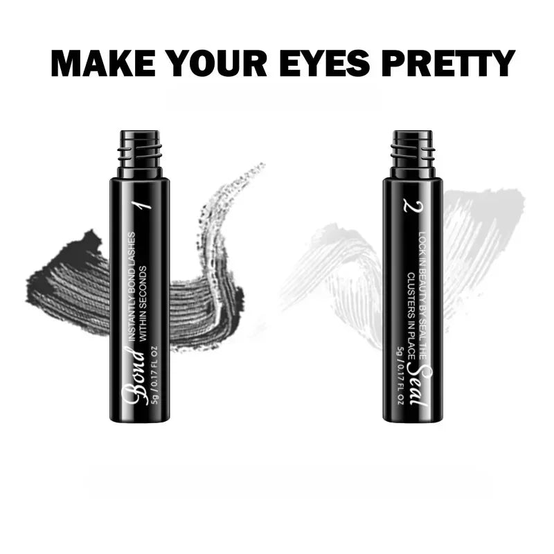 Quick Drying Eyelash Bond Seal  Glue and Sealer Waterproof Strong Hold for Cluster Lash