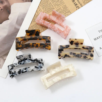 Acetate Plate Retro Tortoiseshell Ladies Hair Accessories Medium Simple All-match Claw Hair Clip