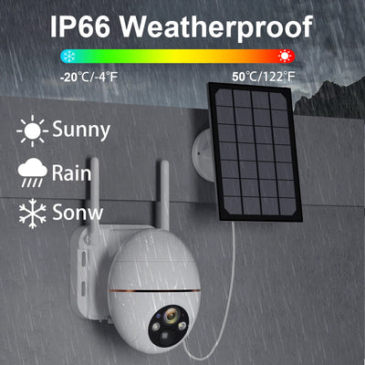 Surveillance Camera Wifi Outdoor 5MP Solar Panel 2K Surveillance Security Camera  Camera 7800mAh IP65 Wireless 2 Way Talk Detect