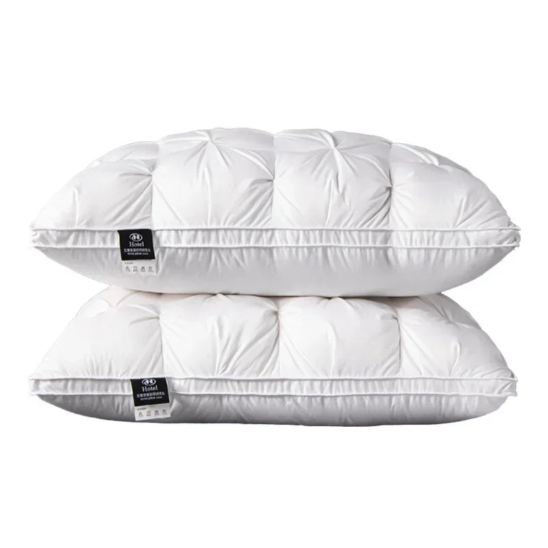 High-end down comfortable pillow5-star hotel pillow down pillow core cotton white goose down 3-dimensional cervical pillow core