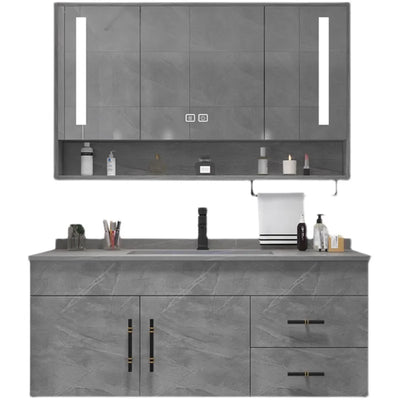 Drawer Wall Bathroom Cabinets Storage Toilet Luxury Washbasin Bathroom Cabinets Mirror Tool Gabinete Hotel Furniture