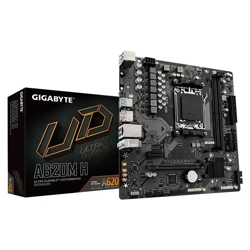 GIGABYTE A620M H New Micro ATX A620 DDR5 6400+(OC) MHz M.2 PCIe 4.0 X16 96G AMD Ryzen 7000 Series AM5 Motherboard