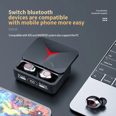 Wireless Bluetooth Headphones, TWS Earbuds, Touch Control, Sport Earbuds, Hi Fi Stereo, Gaming Head