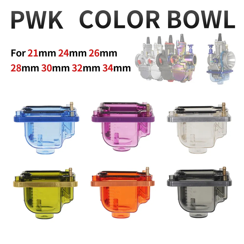 PWK Carburetor carburator POWER JET FUEL TANK Carb Float Bowl Comp Chamber Transparent Oil Cup for PWK Carburetor Carb