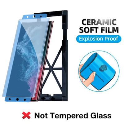 For Samsung Galaxy S23 S24 Ultra S22 S21 S20 S10 S9 S8 Note 20 10 9 8 Plus Screen Protector With Install Kit Not Glass