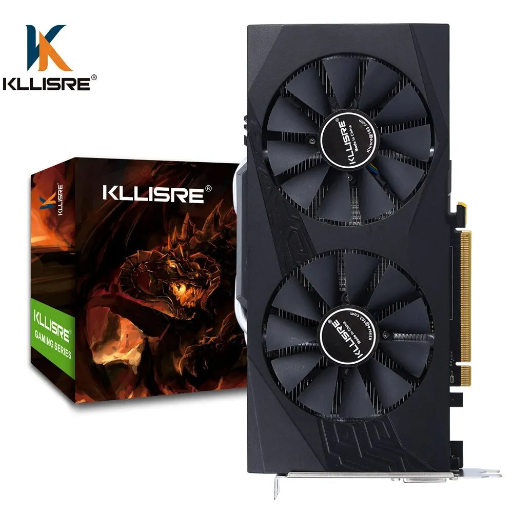 Kllisre Graphics Cards AMD RX 580 8GB GDDR5 GPU Video Card 256Bit 2048SP Computer VGA RX580