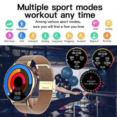 Xiaomi Fashion New Smart Watch Round Smartwatch Bluetooth Calls Watches Men Women Fitness Bracelet Custom Watch Face +Gift Box