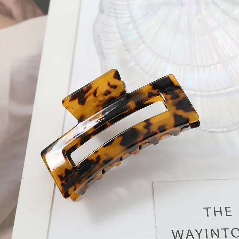 Acetate Plate Retro Tortoiseshell Ladies Hair Accessories Medium Simple All-match Claw Hair Clip