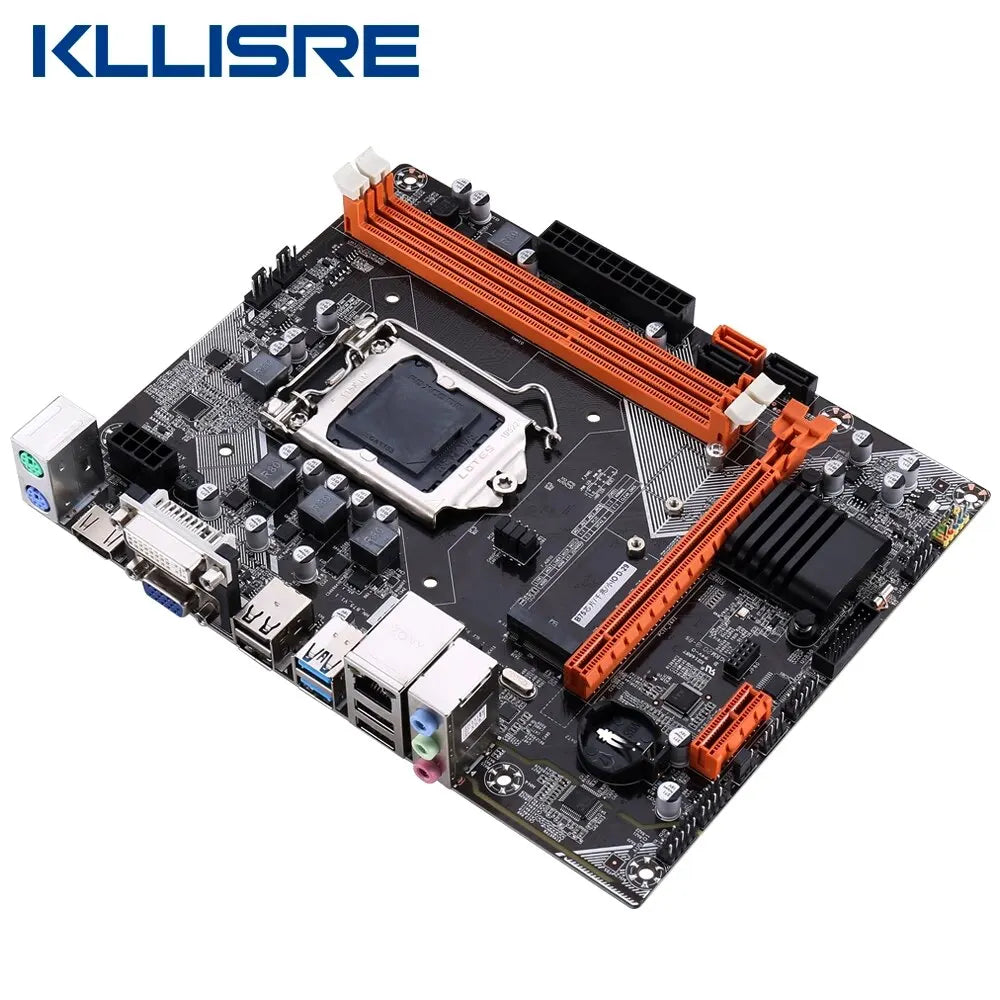 Kllisre B75 Desktop Motherboard M.2 LGA 1155 for I3 I5 I7 CPU Support DDR3 Memory