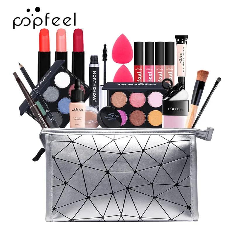 Makeup Set Combination Beginner Beauty Girl Light Makeup Cosmetic Models Diverse High Quality Professional Wholesale Hot