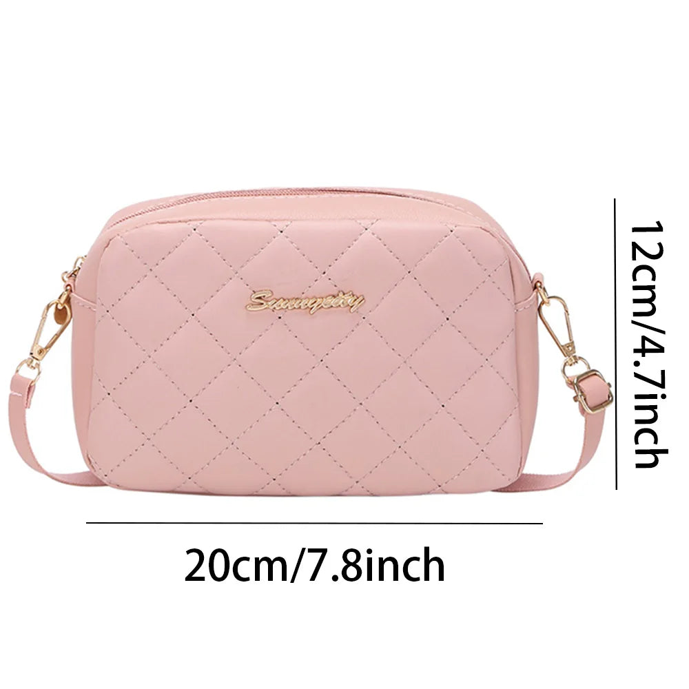 Tassel Small Messenger Bag For Women Trend Lingge Embroidery Camera Female Shoulder Bag Fashion Chain Ladies Crossbody Bags