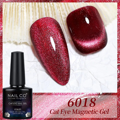 Crystal Cat Eye Gel Nail Polish 10ml UV Nail Art Lakiery Hybrydowe SPAR Magnet Nail Gel Lacquer Color Gellak Vernis Soak