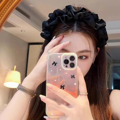 Black Fold Hairband For Women Girls Elegant Heighten Headband Hair Hoop Fashion Hair Accessories