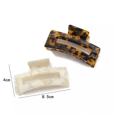 Acetate Plate Retro Tortoiseshell Ladies Hair Accessories Medium Simple All-match Claw Hair Clip