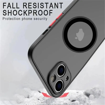 Luxury Matte Frosted For Magsafe Magnetic Wireless Charging Case  Shockproof Hard Cover For Samsung Galaxy S23 S22 S21 Ultra Plus