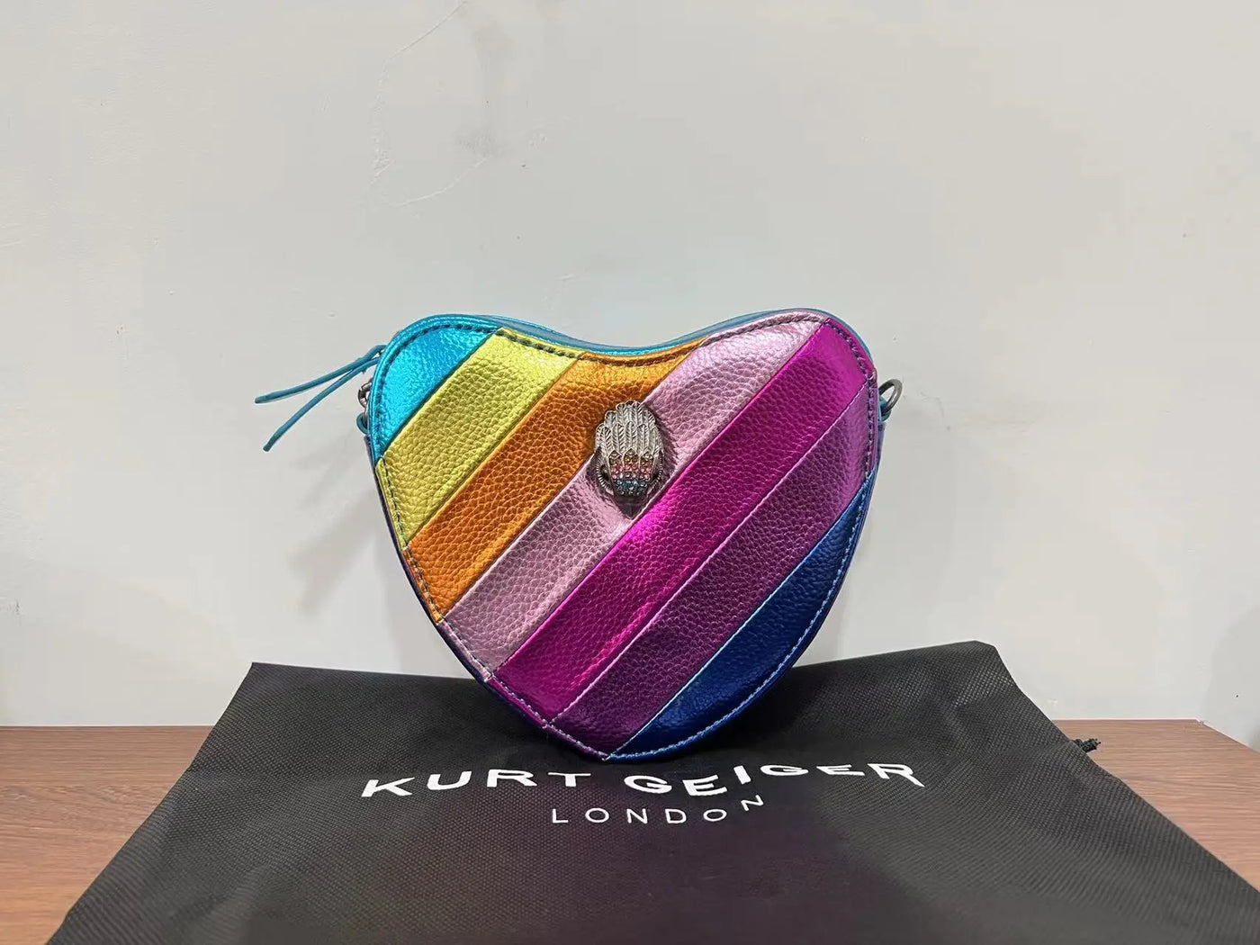 New Shoulder Bag Contrast Rainbow Splice Crossbody Bag British Brand Designer Handbag Fashion Trend Women's Bag