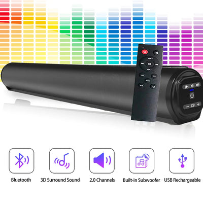 Wireless Bluetooth Sound Bar Speaker System Super Power Sound Speaker Wired Wireless Surround Stereo Home Theater TV Projector