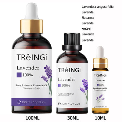 Pure Natural Therapeutic Grade Essential Oils Tea Tree Rose Jasmine Mint Vanilla Eucalyptus for Skin Care Massage Diffuser Oil