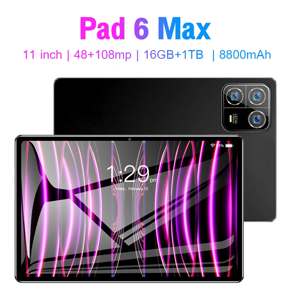 Xioami Original Mi Pad 6 Max Tablet 11inch Android13 Tablet PC Mi Pad 6 Pro Global 5G/Wifi Tablets Dual SIM Card Tablet unlocked