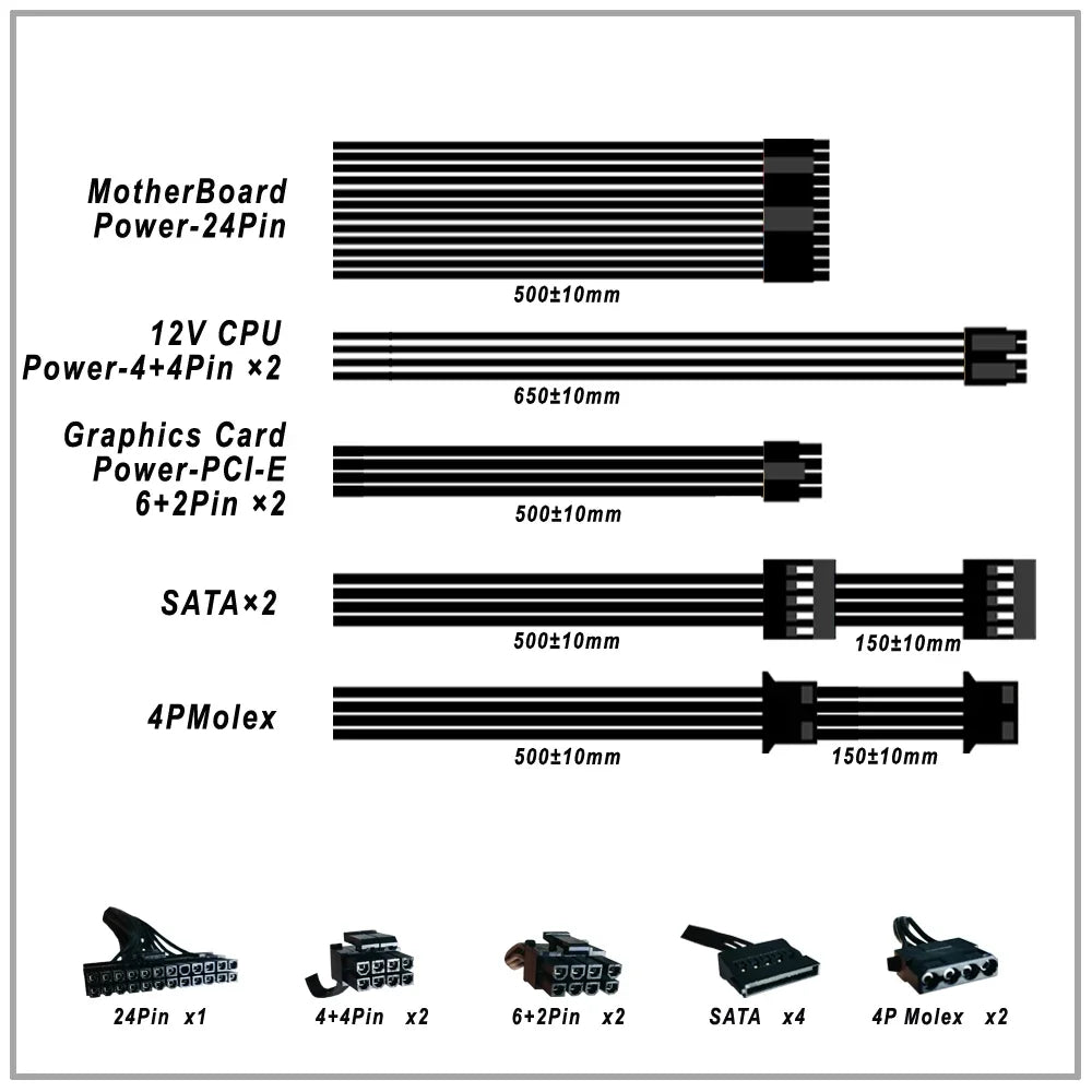 Power Supply 700W for PC  Active PFC Fonte Atx 650W Gamer Rgb Source 110V/220V GAMESD700 Pico Psu