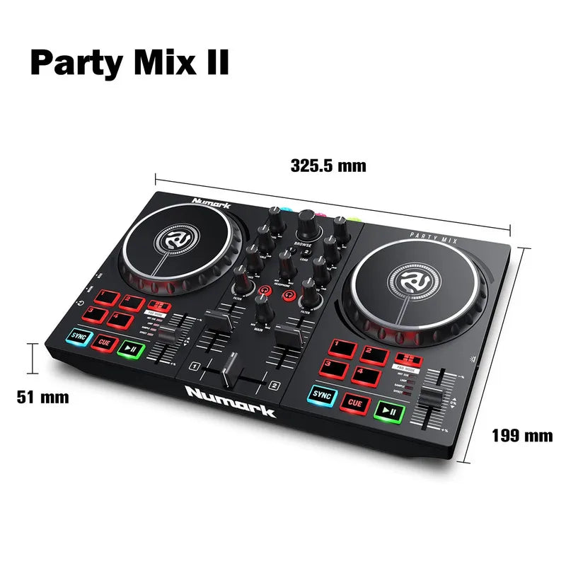 Make for Partymix Novice DJ Controller Serato Vdj Disk Recorder All-in-one Send Tutorial