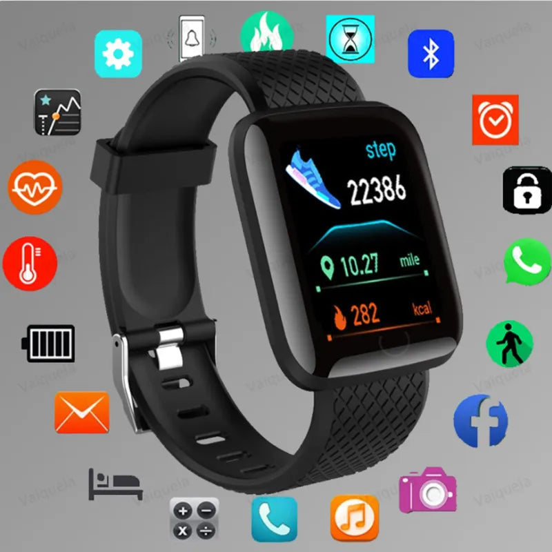 Mens' Silicone Digital Watch Men Sport Healthy Monitoring BPM Women Watches Electronic LED Male Wrist Watch Hours Week Clock