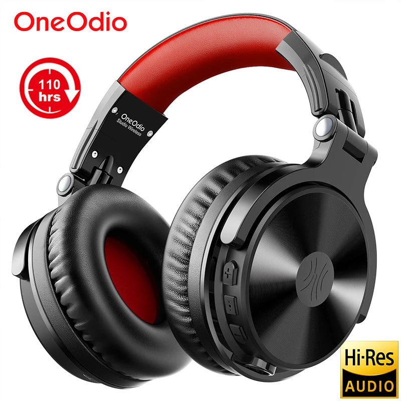 Oneodio 110h Wireless Bluetooth 5.2 Headset + Wired Gaming Headphones 2 in 1 With Microphone For PC PS4 Call Center Office Skype