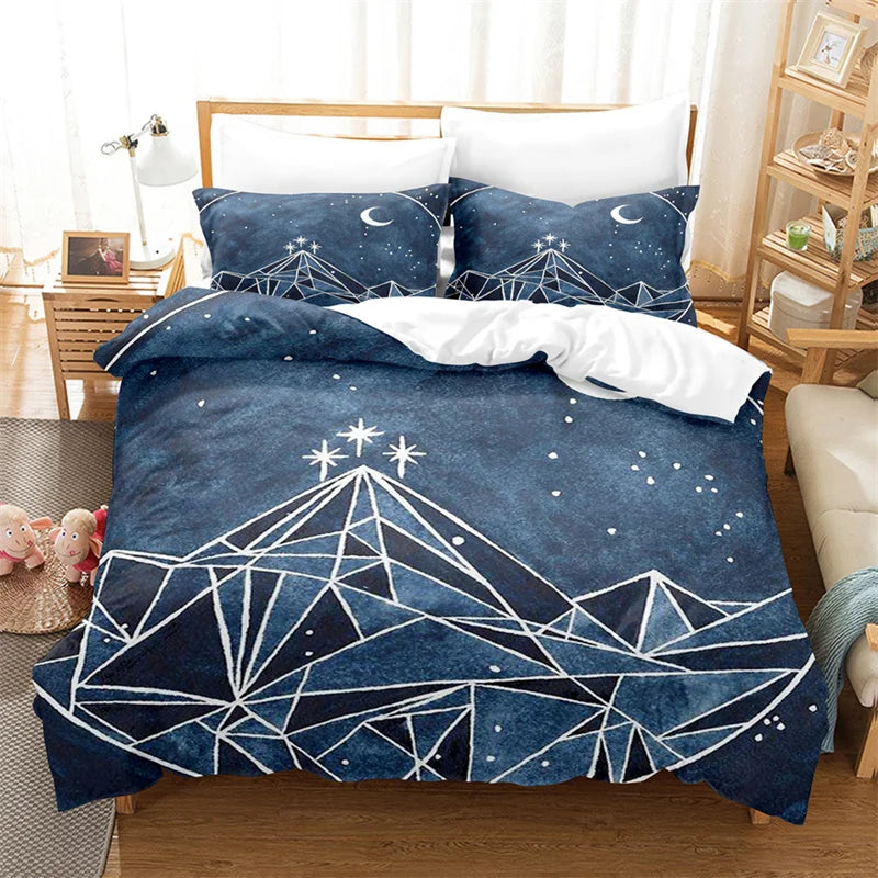 Modern Marble Duvet Cover King Queen Size For Girls Kids Teens Geometric Pattern Comforter Cover Microfiber Abstract Bedding Set