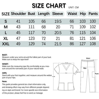 Professional Hospital Work Uniforms unisex quick-drying Minimalist pocket scrubs sets surgical tops pants nurse medical uniforms