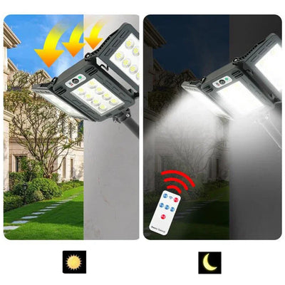 LED Super Bright Outdoor Solar Street Lamp Motion Sensor Waterproof Solar Power Lights Yard Country House Garden Wall Light