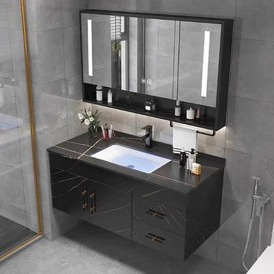 Drawer Wall Bathroom Cabinets Storage Toilet Luxury Washbasin Bathroom Cabinets Mirror Tool Gabinete Hotel Furniture