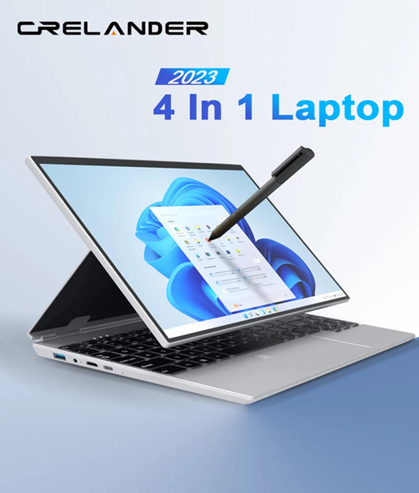 360 Degree Rotating Touch Screen Laptop 14 Inch Intel N5105 RAM 16GB Windows 11 Portable PC Notebook 2 In 1 Laptop