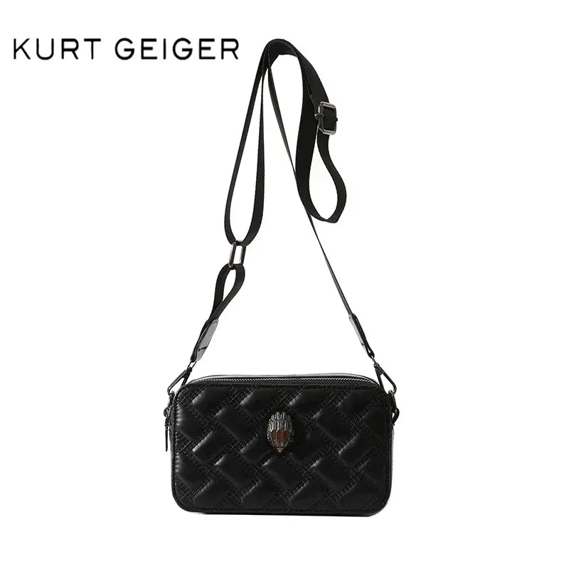 Kurt Geiger Shoulder Bag Designer Luxury Camera Bags Fashion Trendy Ladies Zip Letter Small Square Bag Brand  Women Handbag