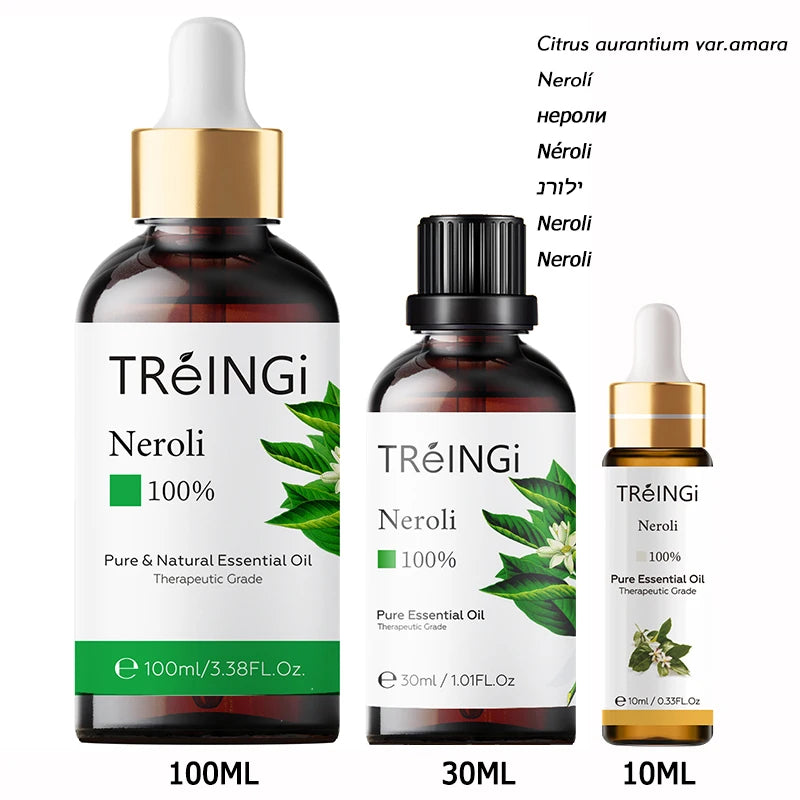 Pure Natural Therapeutic Grade Essential Oils Tea Tree Rose Jasmine Mint Vanilla Eucalyptus for Skin Care Massage Diffuser Oil