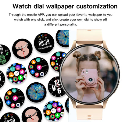 Xiaomi Fashion New Smart Watch Round Smartwatch Bluetooth Calls Watches Men Women Fitness Bracelet Custom Watch Face +Gift Box