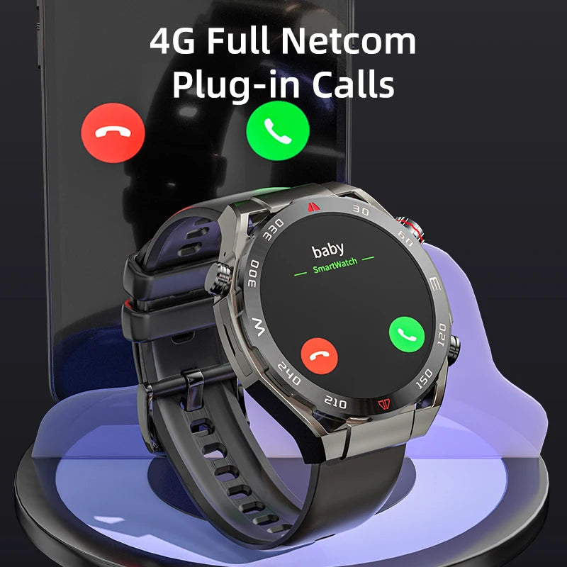 SIM Card 5G Video Call Smart Watch GPS Positioning Heart Rate Blood Oxygen Monitoring HD Camera 4G Face Unlocking Sports watch