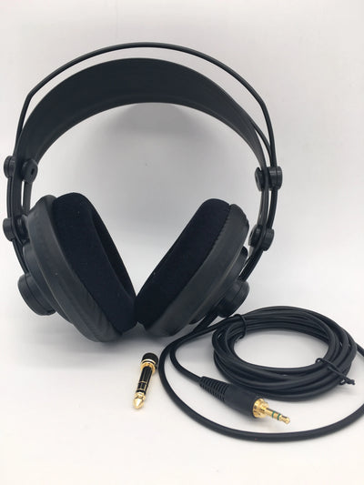 Original Samson SR850 professional monitoring headphone for studio/semi-open monitor headset with velour earpads