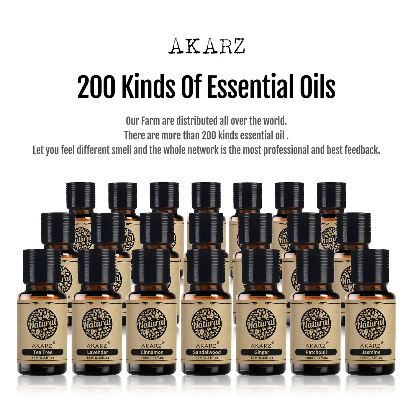 AKARZ Orange Essential Oil Natural Aromatherapy Moisturizer Skin Digestion Promote Vitamin C Comfort Orange Oil