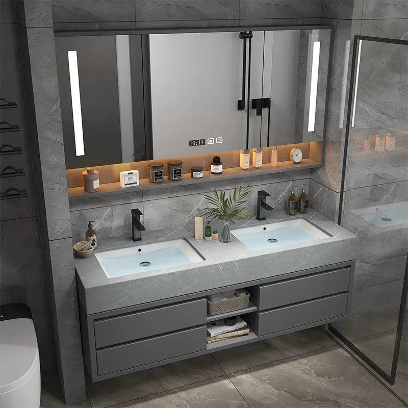 Slim Storage Vanity Bathroom Cabinets Storage Smart Vanity Bathroom Cabinets Mirror Corner Armadietto Hotel Furniture